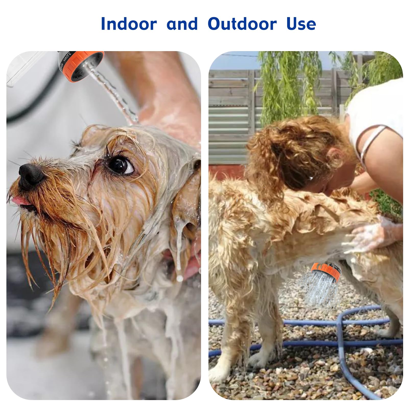 AYBBSHOW pet-brush and soap bottle for thorough bathing