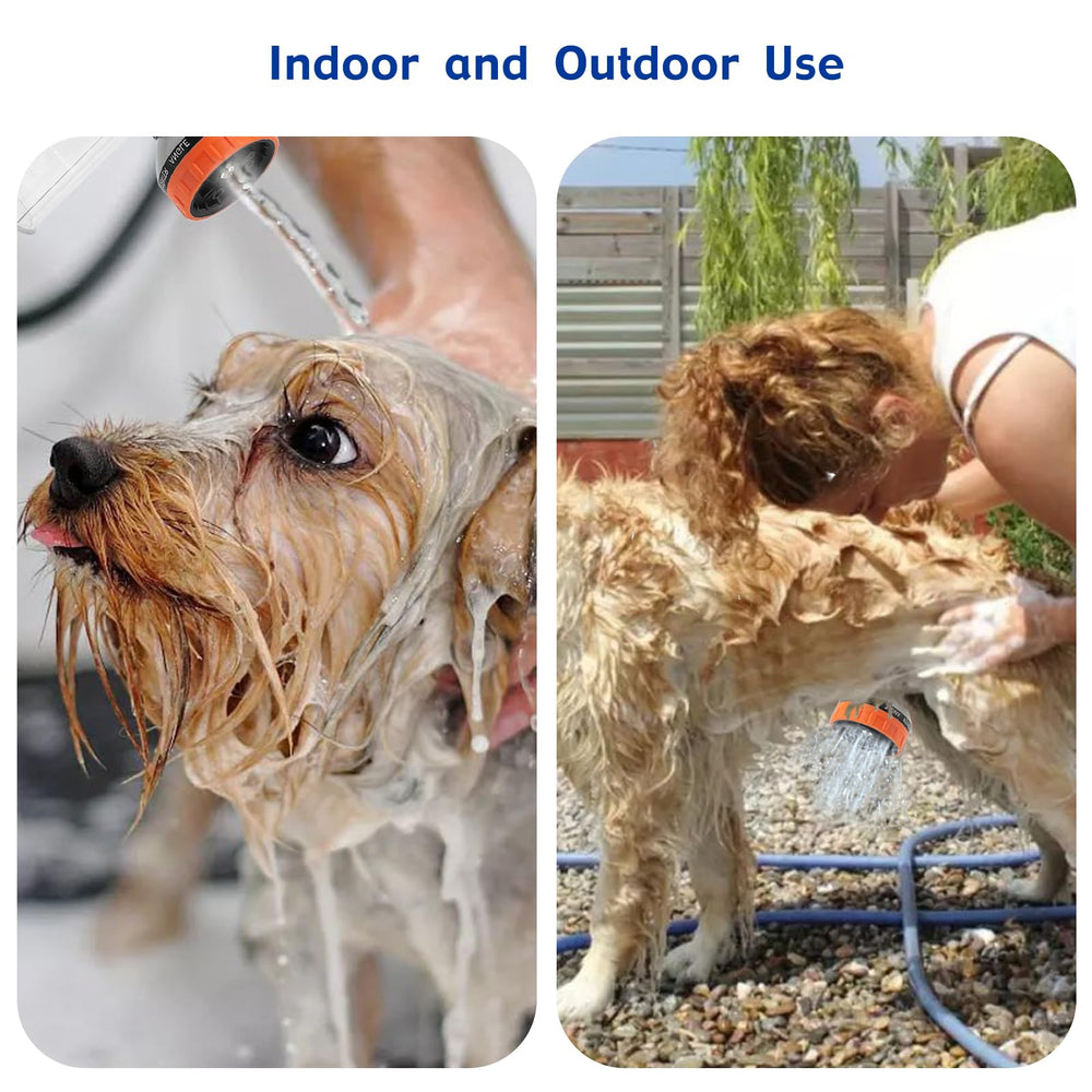 AYBBSHOW pet-brush and soap bottle for thorough bathing