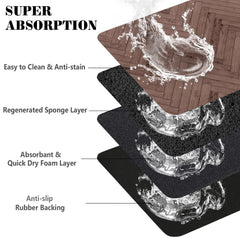 Ayiashiab dog food mat is leak-proof for tidy floors.