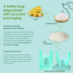 AYOTEE refill bags made with plant starch and recycled plastic to reduce impact.