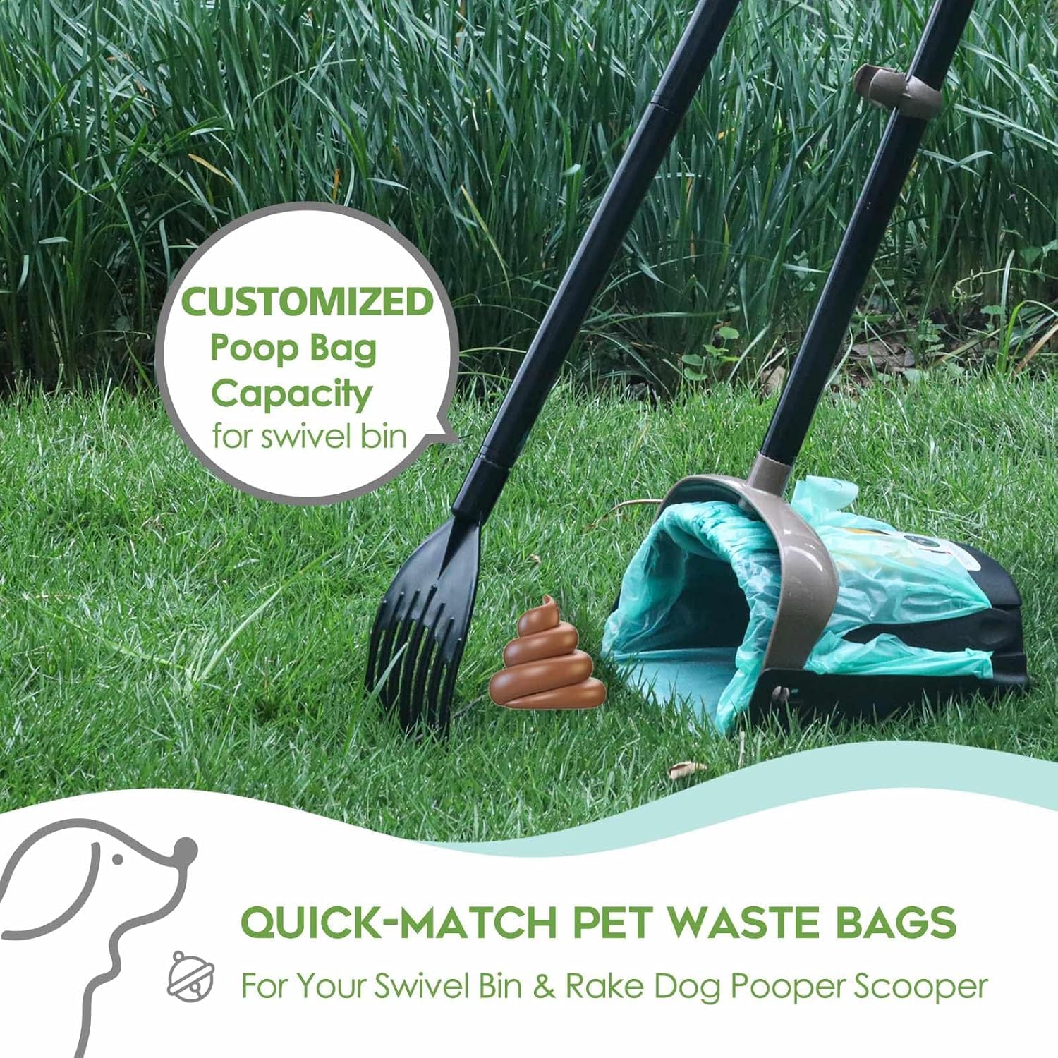 AYOTEE bags feature a leakproof large opening for quick, tidy bag changes.