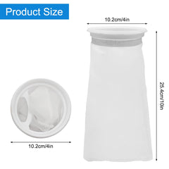 AYWFEY aquarium filter bag with 4-inch ring demonstrating media compatibility