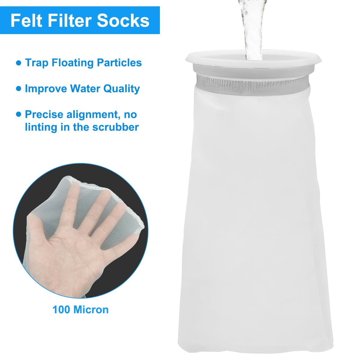 AYWFEY aquarium media bag capacity for activated carbon filtration