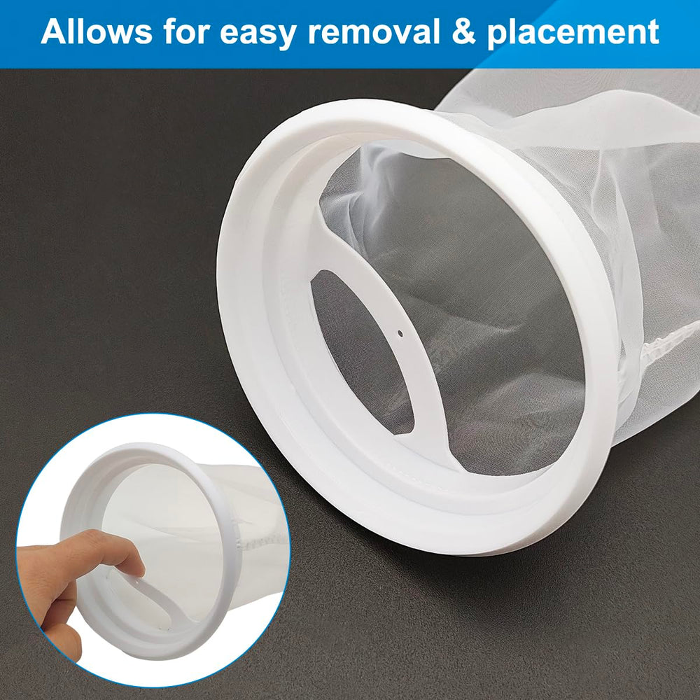 AYWFEY reusable nylon mesh sock ready for repeated tank filtration