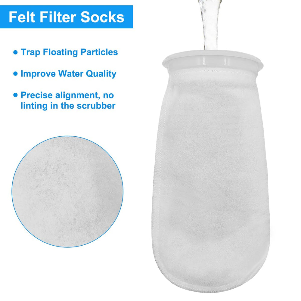 AYWFEY aquarium sump sock in use for clearer water