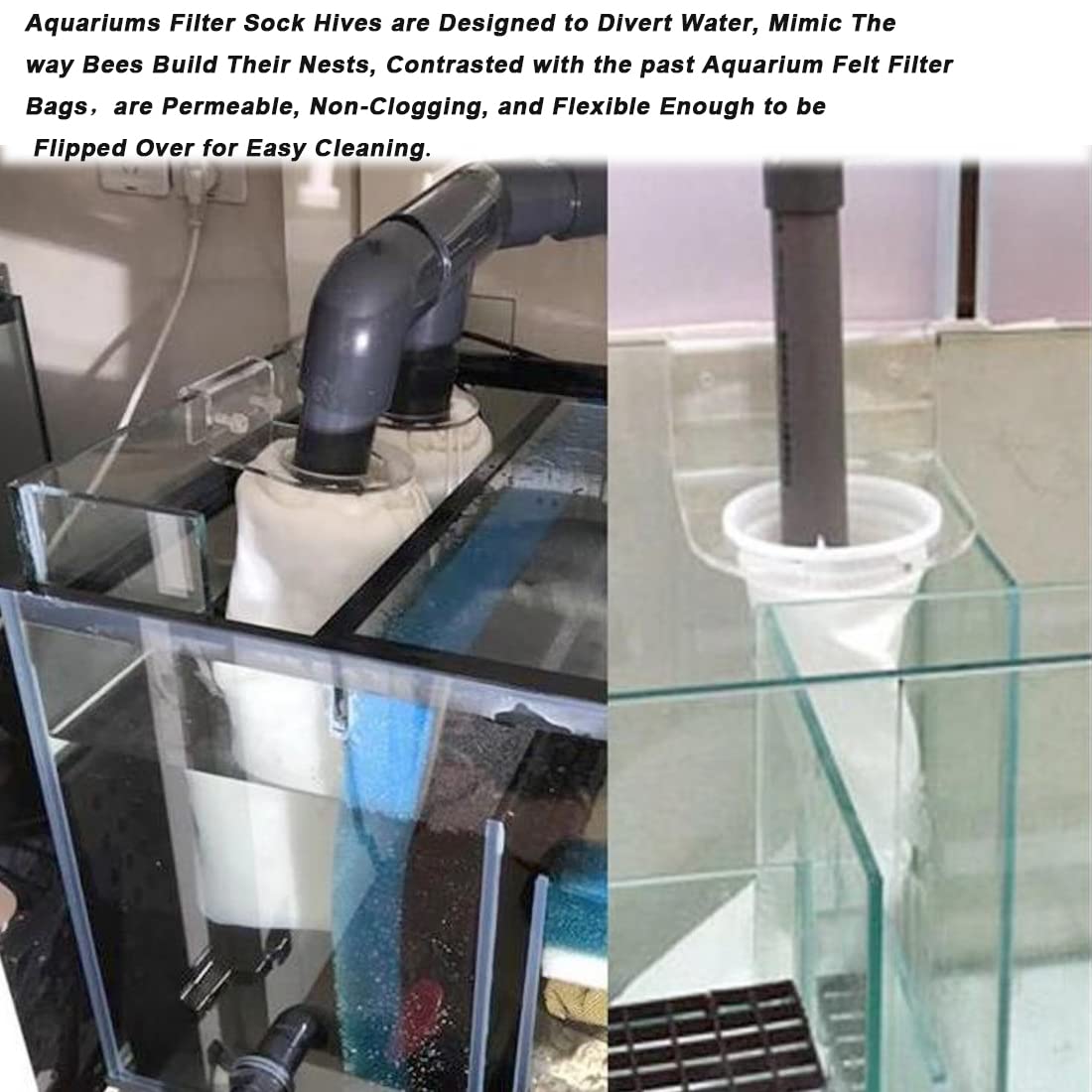 AYWFEY filter sock ready-to-use fits Eshopps and Aqueon setups