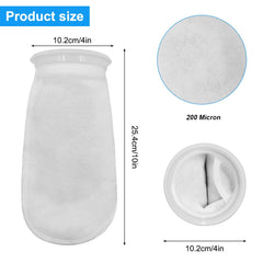 AYWFEY 4-inch ring filter sock close-up with 200 micron aperture