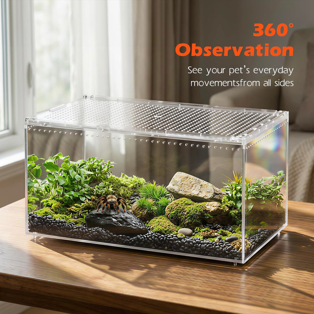 AZV clear-view display highlights inhabitants for engaging demonstrations.