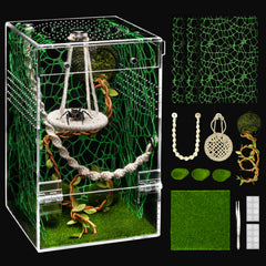 AZV Jumping Spider Enclosure front view with escape-proof design for safe observation.