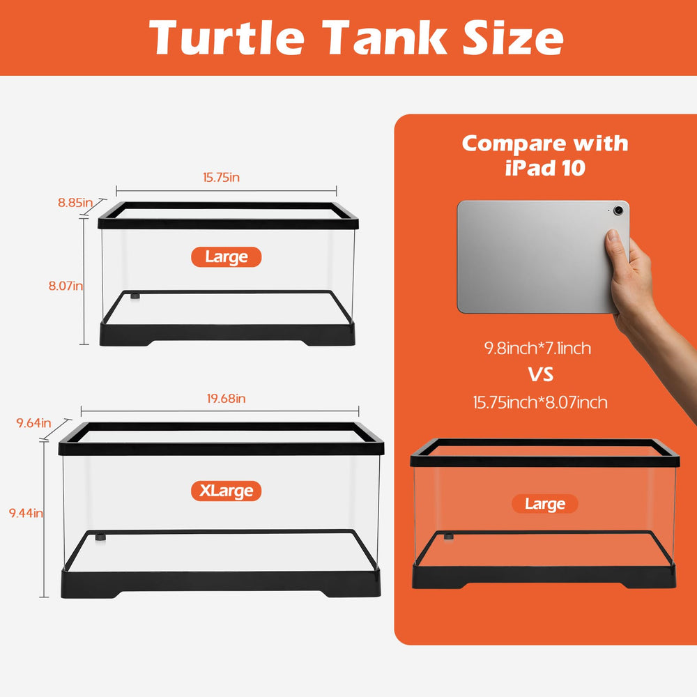 AZV turtle tank kit basking platform ready for daily sunning.