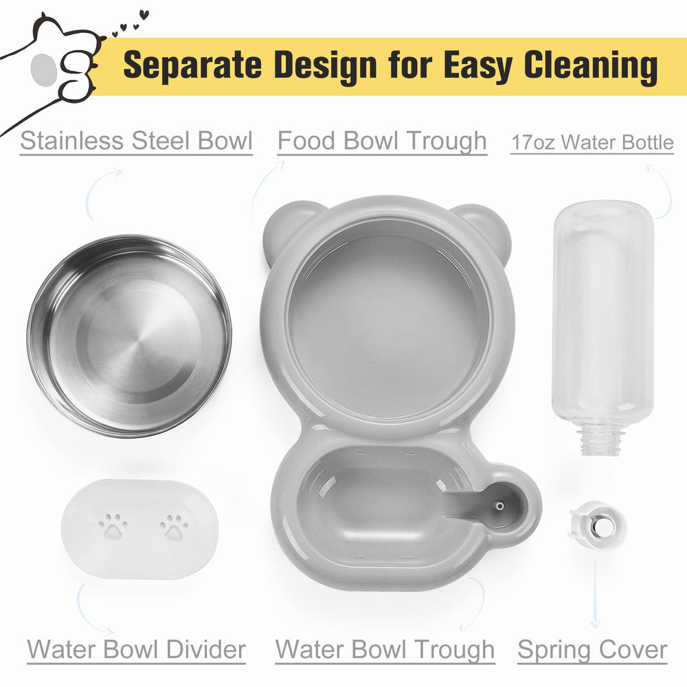 Azwraith detachable stainless steel bowl is durable and easy to clean.