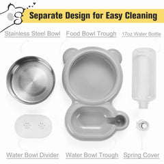 Azwraith detachable stainless steel bowl is durable and easy to clean.