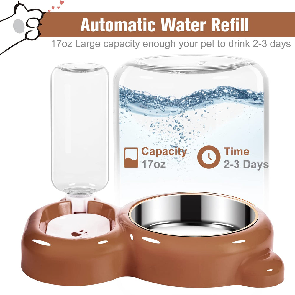 Azwraith detachable stainless-steel bowl for easy cleaning and durability.