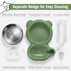 Azwraith detachable stainless steel bowl is easy to clean and safe for pets.