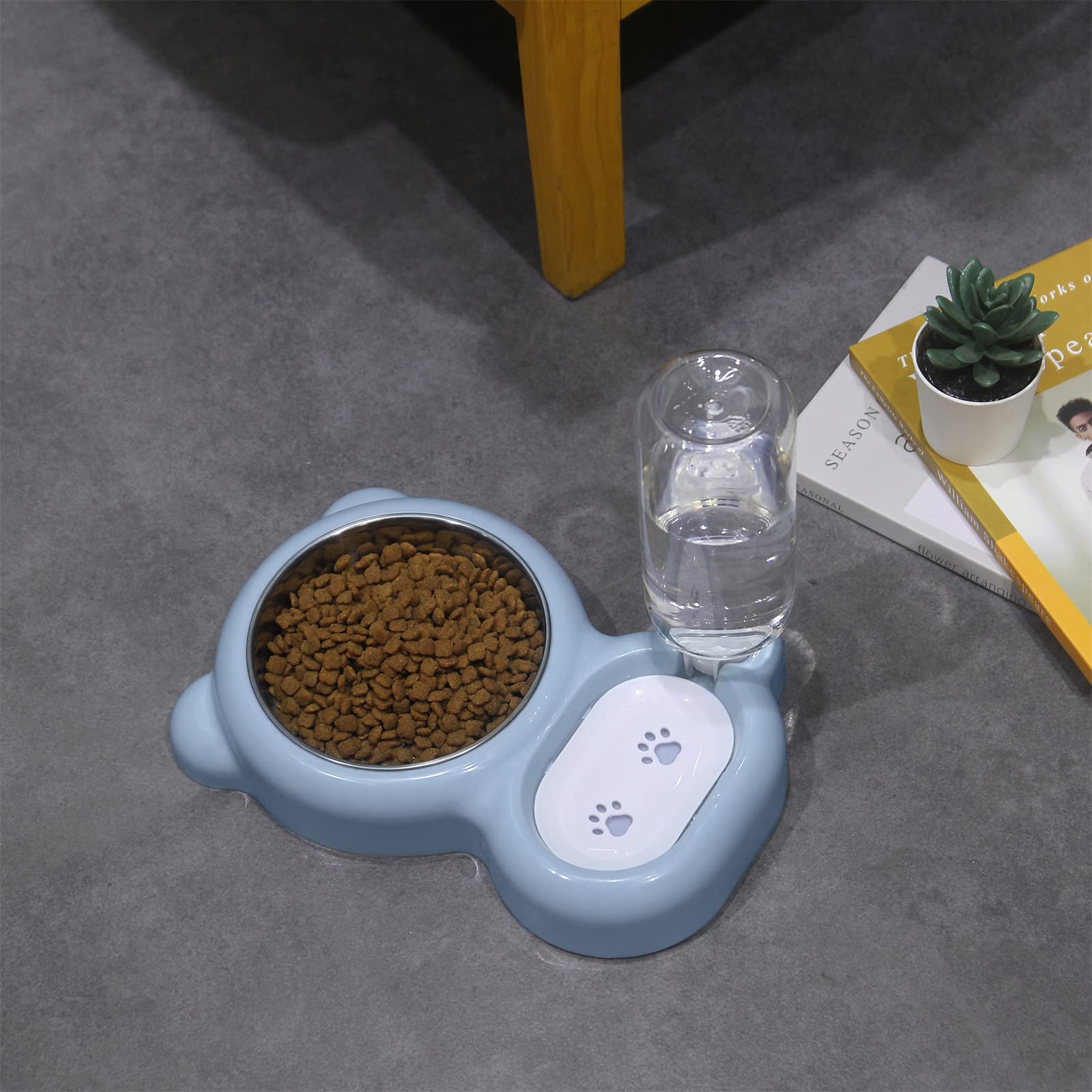 Azwraith modern light-blue pet kitchen design complements homes