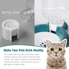 Azwraith water-bowl-divider keeps drinking area tidy and hair dry.
