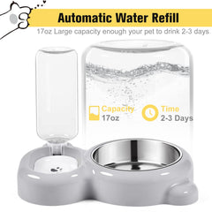 Azwraith water dispenser provides a steady supply of fresh water for pets.