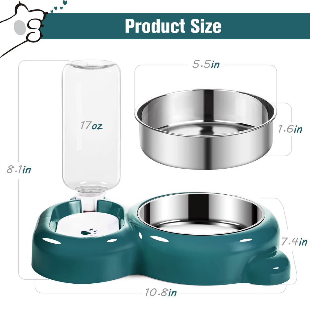 Azwraith wide-stable-base prevents tipping during playful meals.