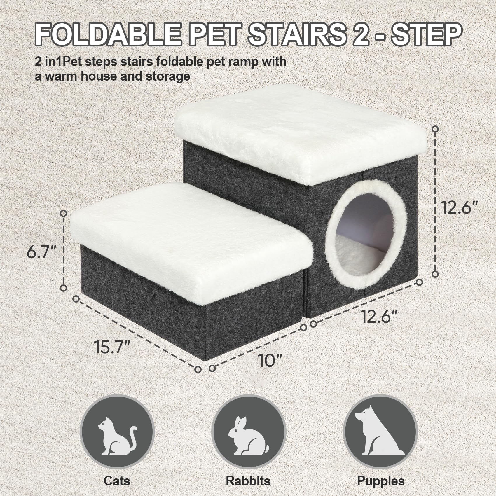 B FSOBEIIALEO non-slip bottom: secure footing on smooth floors