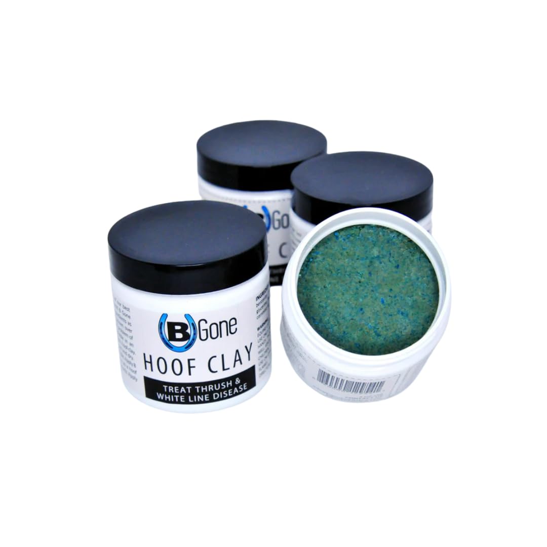 B Gone Hoof Clay apply: quick, mess-free hoof care routine.