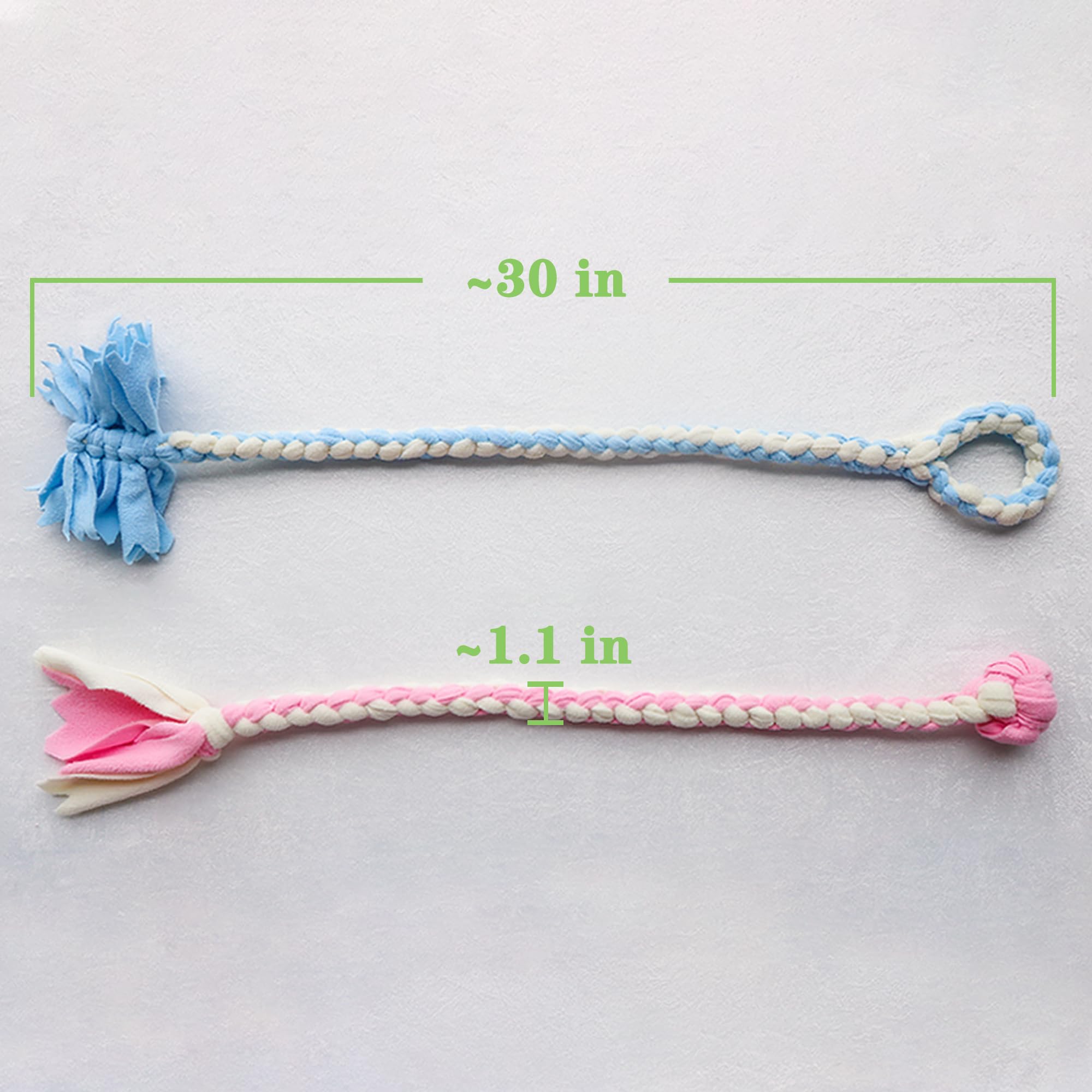 Baba&Nana soft fleece dog toy in blue for gentle play