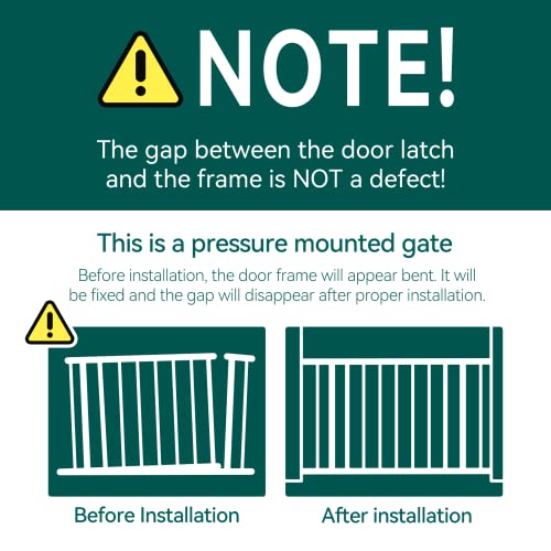 Babelio gate includes four wall cups and three extensions for secure mounting.