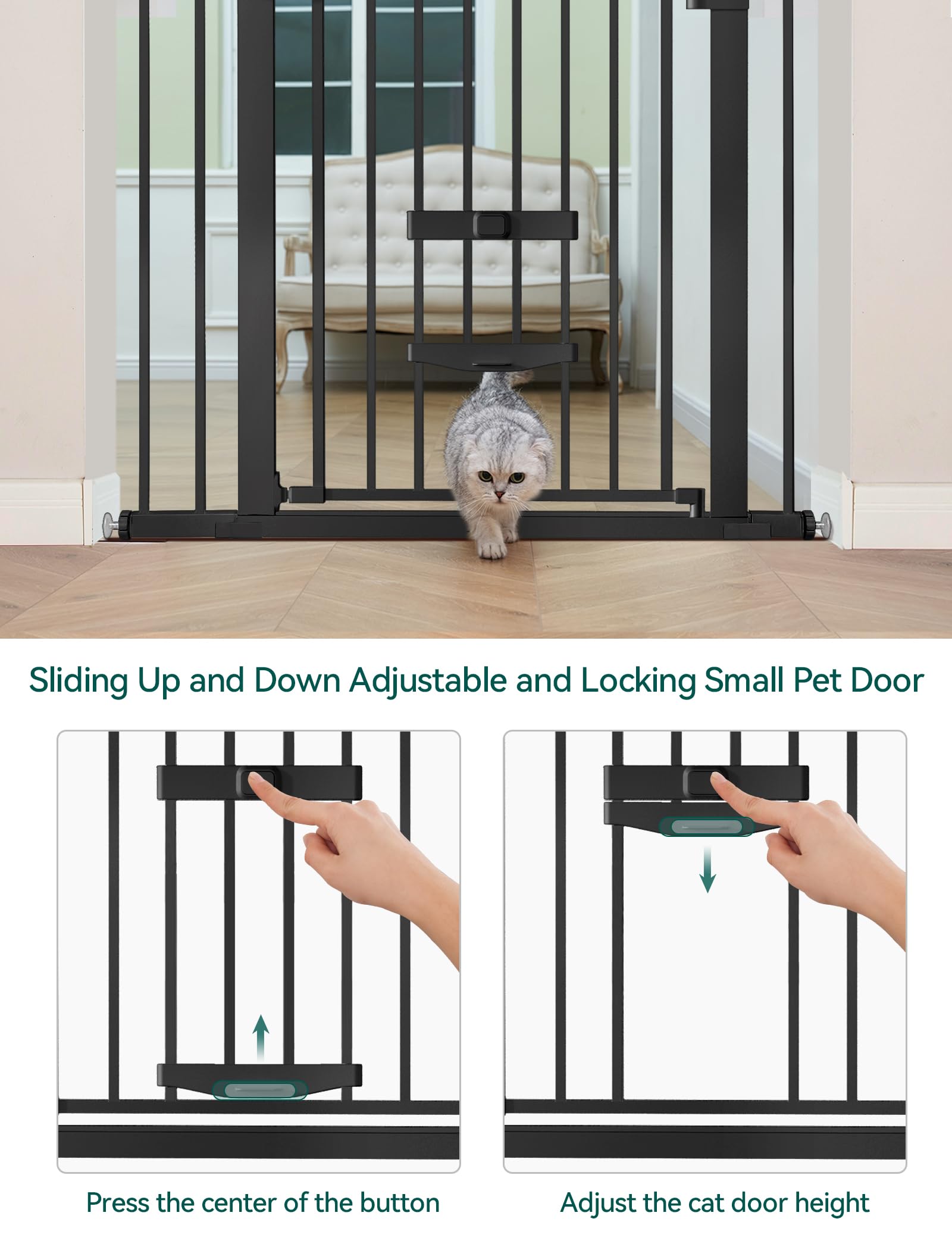 Babelio auto-close two-way swing keeps passages secure and accessible.