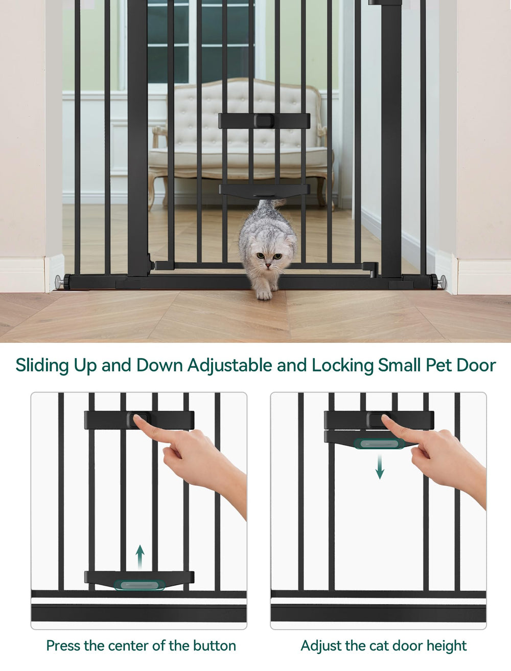 Babelio auto-close two-way swing keeps passages secure and accessible.