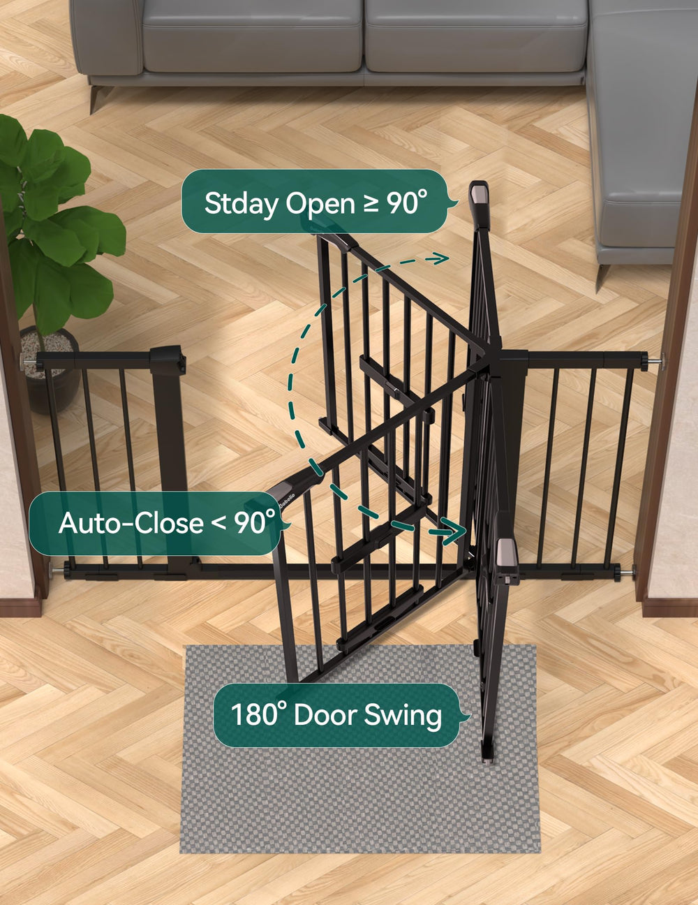 Babelio easy walk-through design offers smooth crossing for adults.