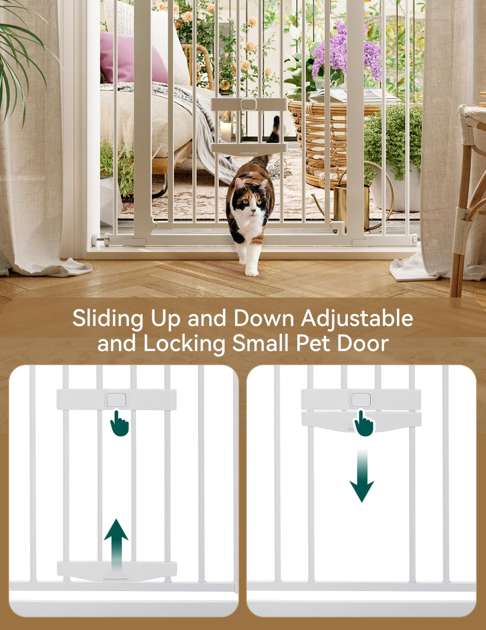 Babelio heavy-duty steel construction offers durable safety for kids and pets.