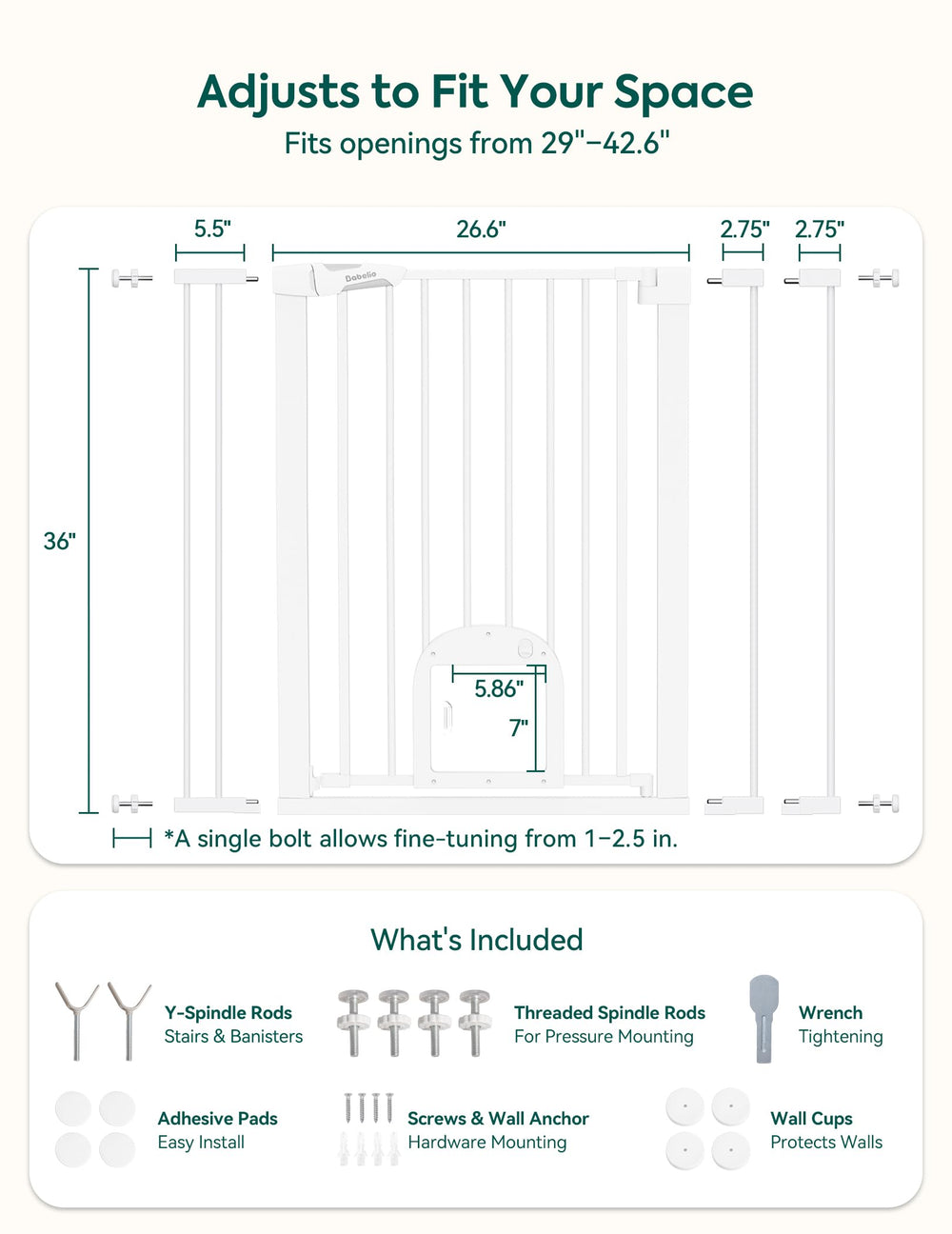 Babelio steel frame supports up to 210 lbs for durable use