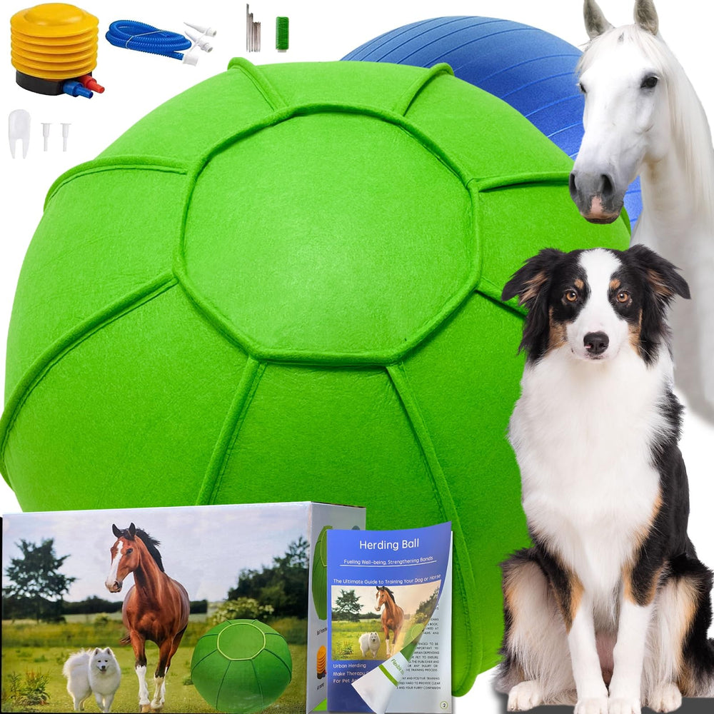 BabieDtOyG 25-inch green dog herding ball for interactive play