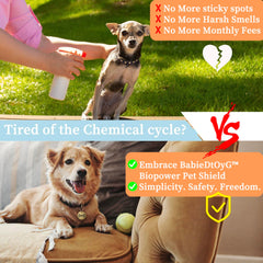 BabieDtOyG energy shield close-up showcasing non-toxic pest deterrence concept.