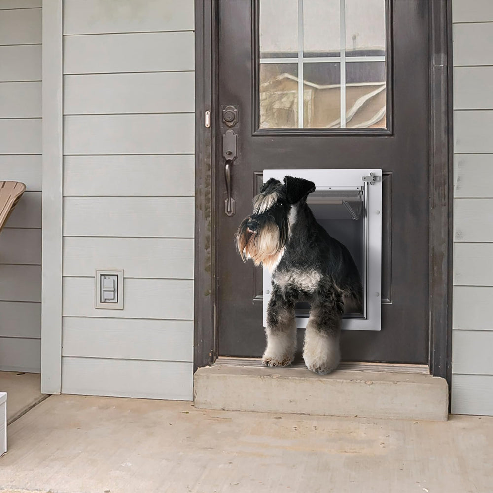 Baboni 3-Flaps door in use by a dog showing easy indoor-outdoor access