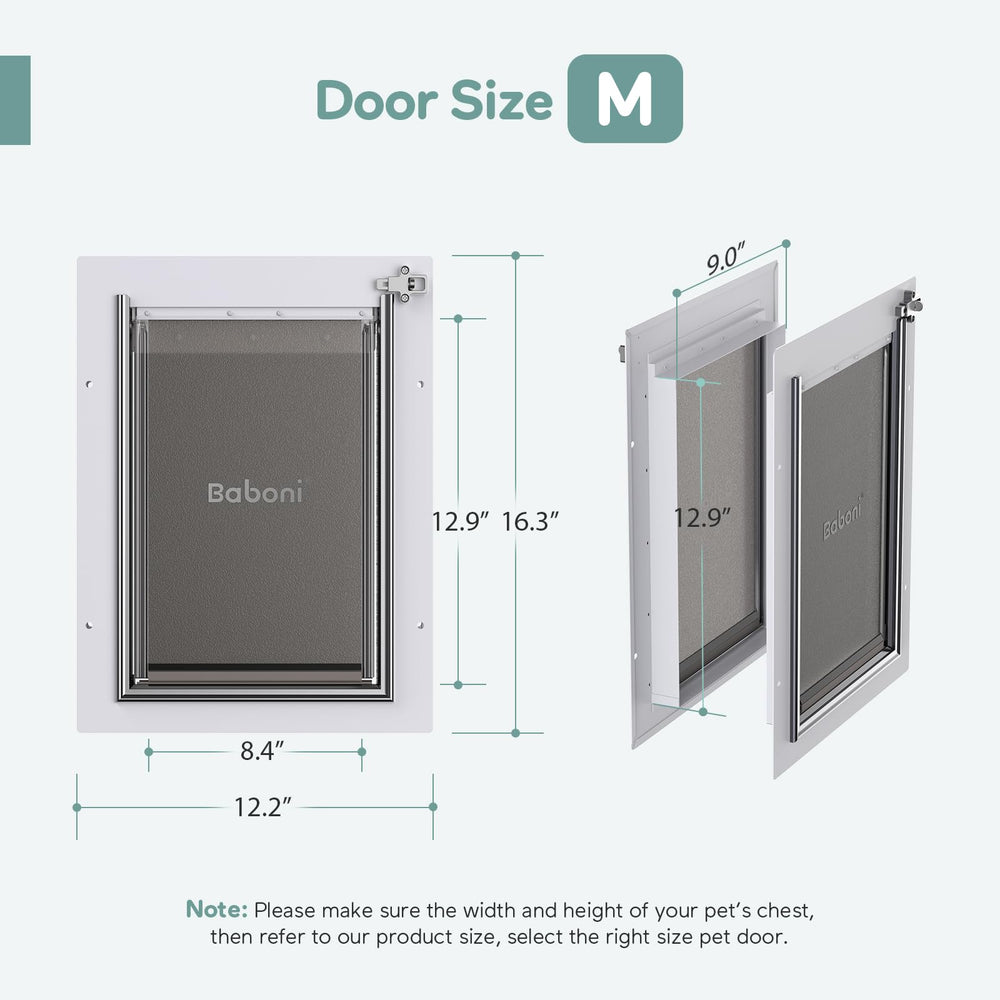 Baboni 3-Flaps weatherproof flaps demonstrating energy-saving design