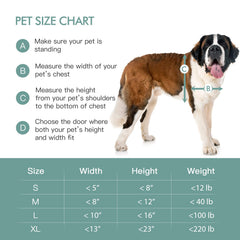 Baboni pet door double flap seals for weather protection and energy efficiency.