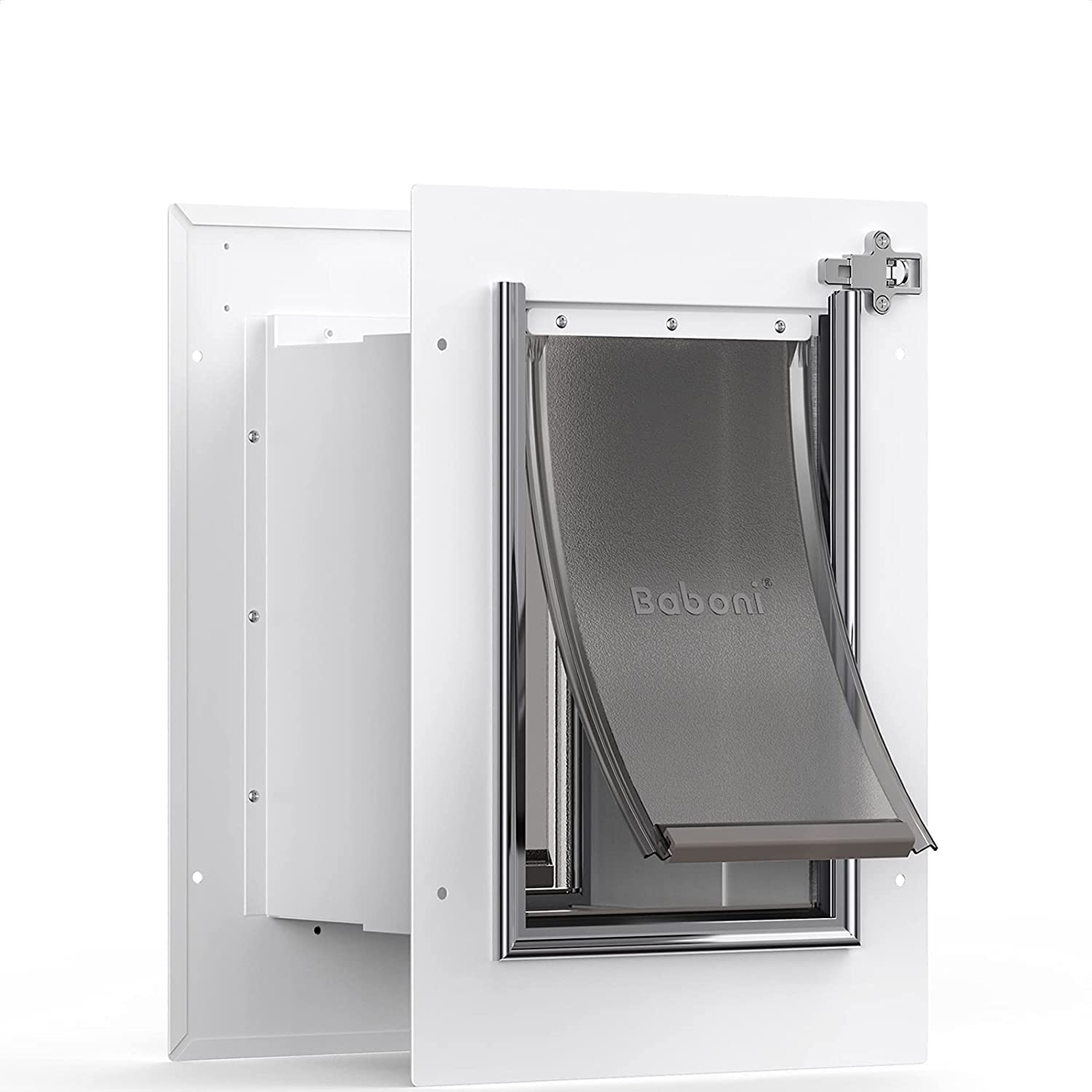 Baboni wall pet door with steel frame for confident entry