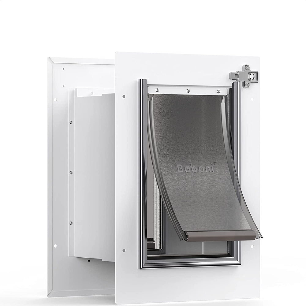 Baboni wall pet door with steel frame for confident entry