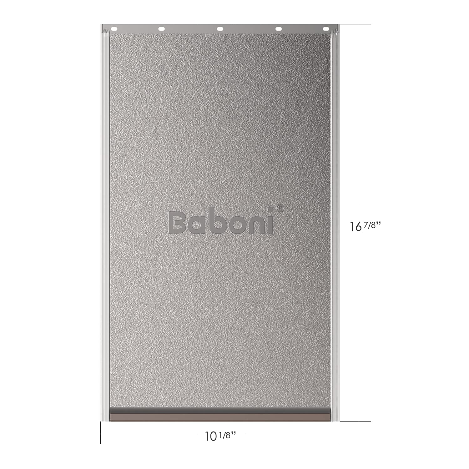 Baboni flap magnetic closure close-up shows strong seal against drafts.