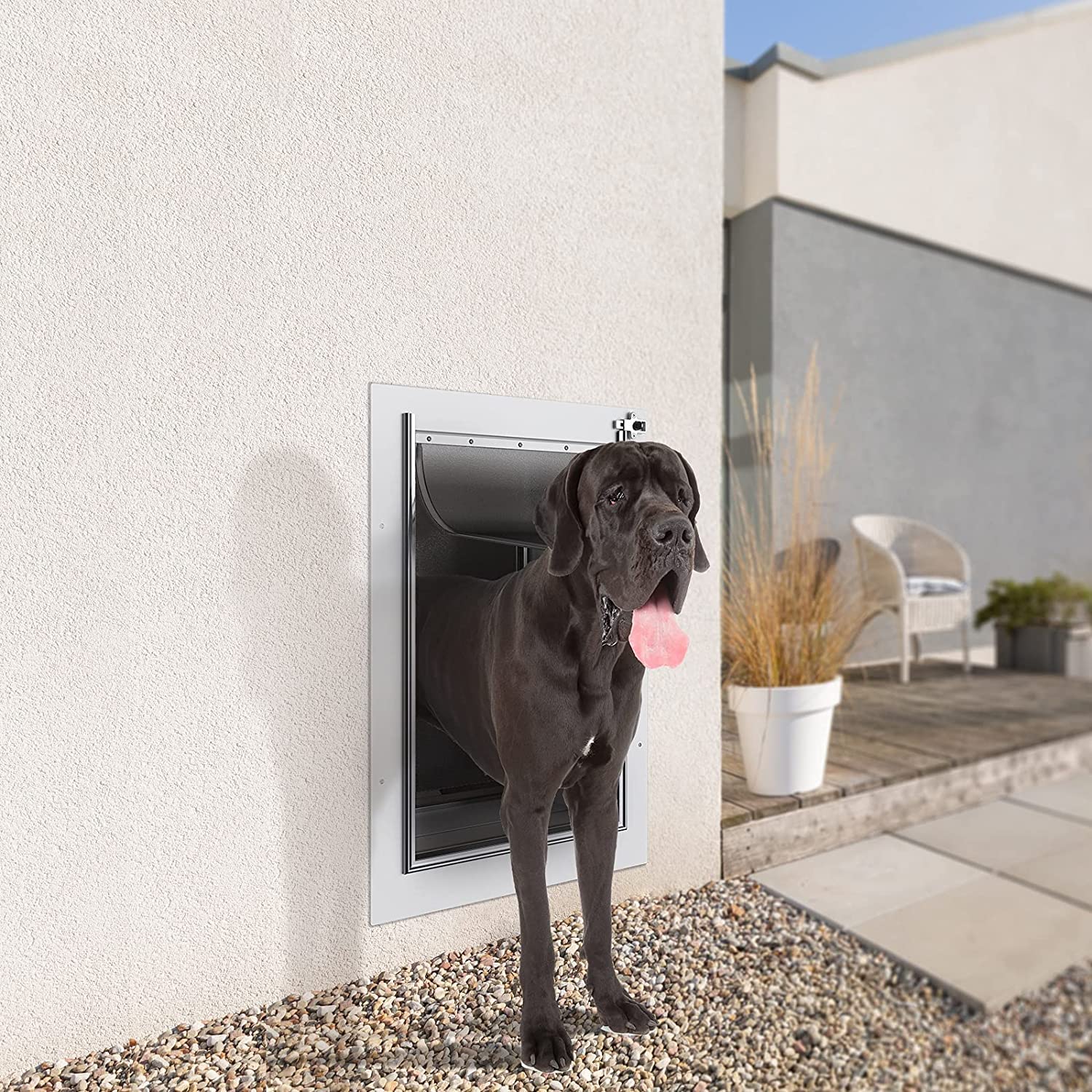 Baboni door supports pets up to 100 pounds for larger companions
