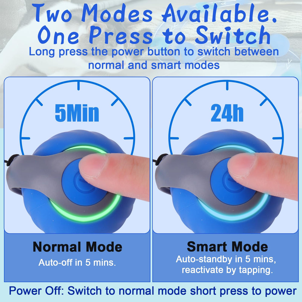 BABORUI ball demonstrates fast and slow speed options for hunting-style play.