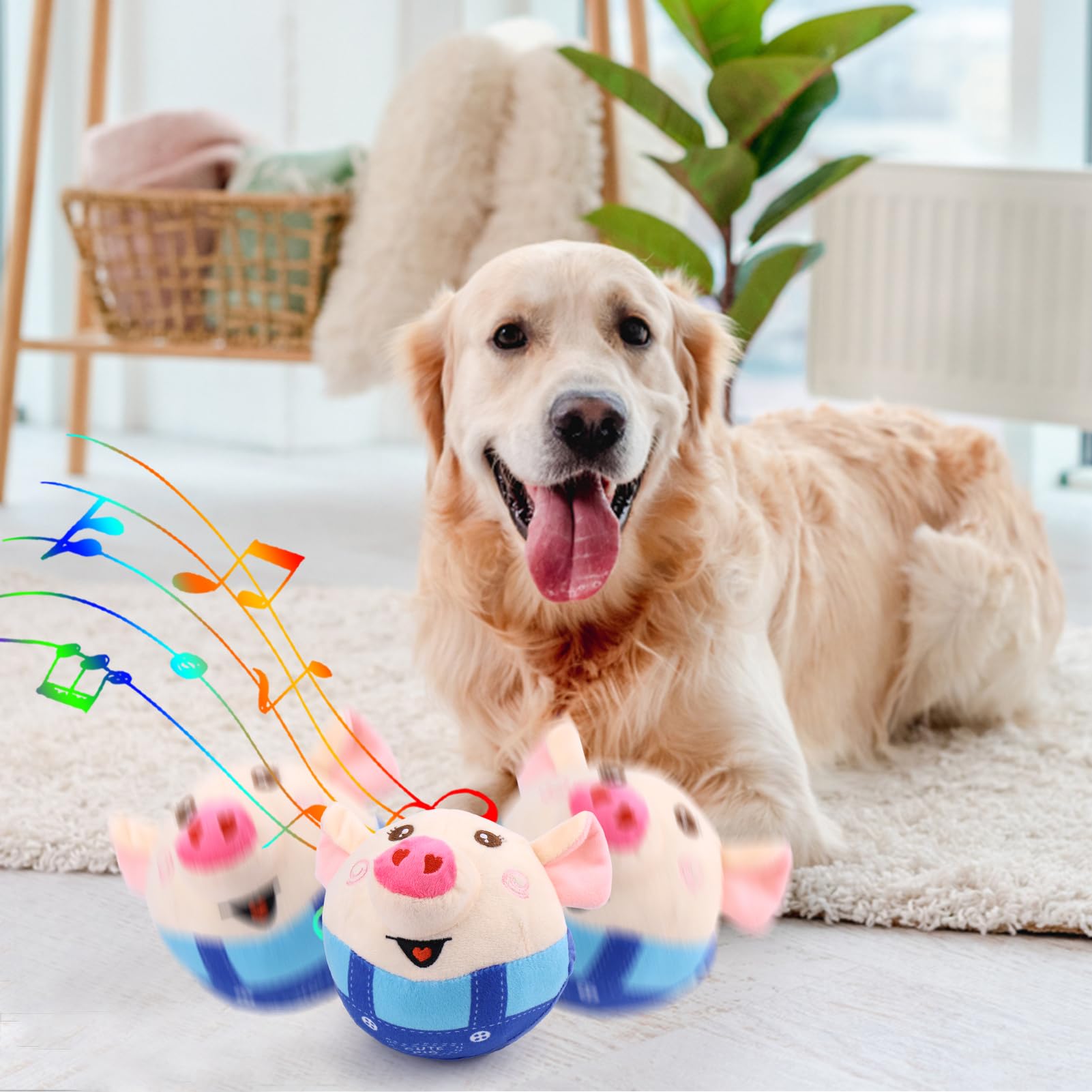 BABORUI blue interactive pig toy designed for family play