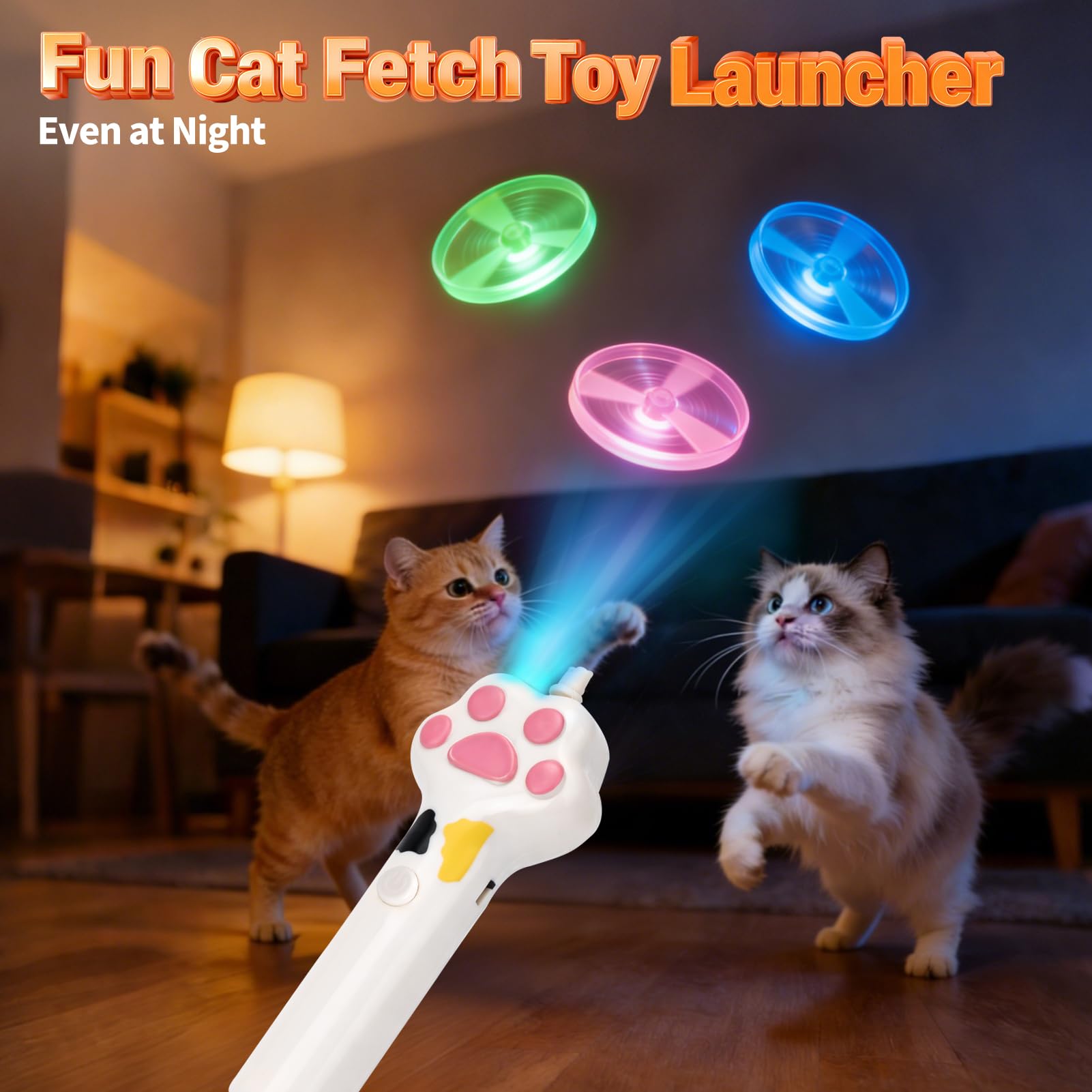 One-button launch with ergonomic handle for effortless play