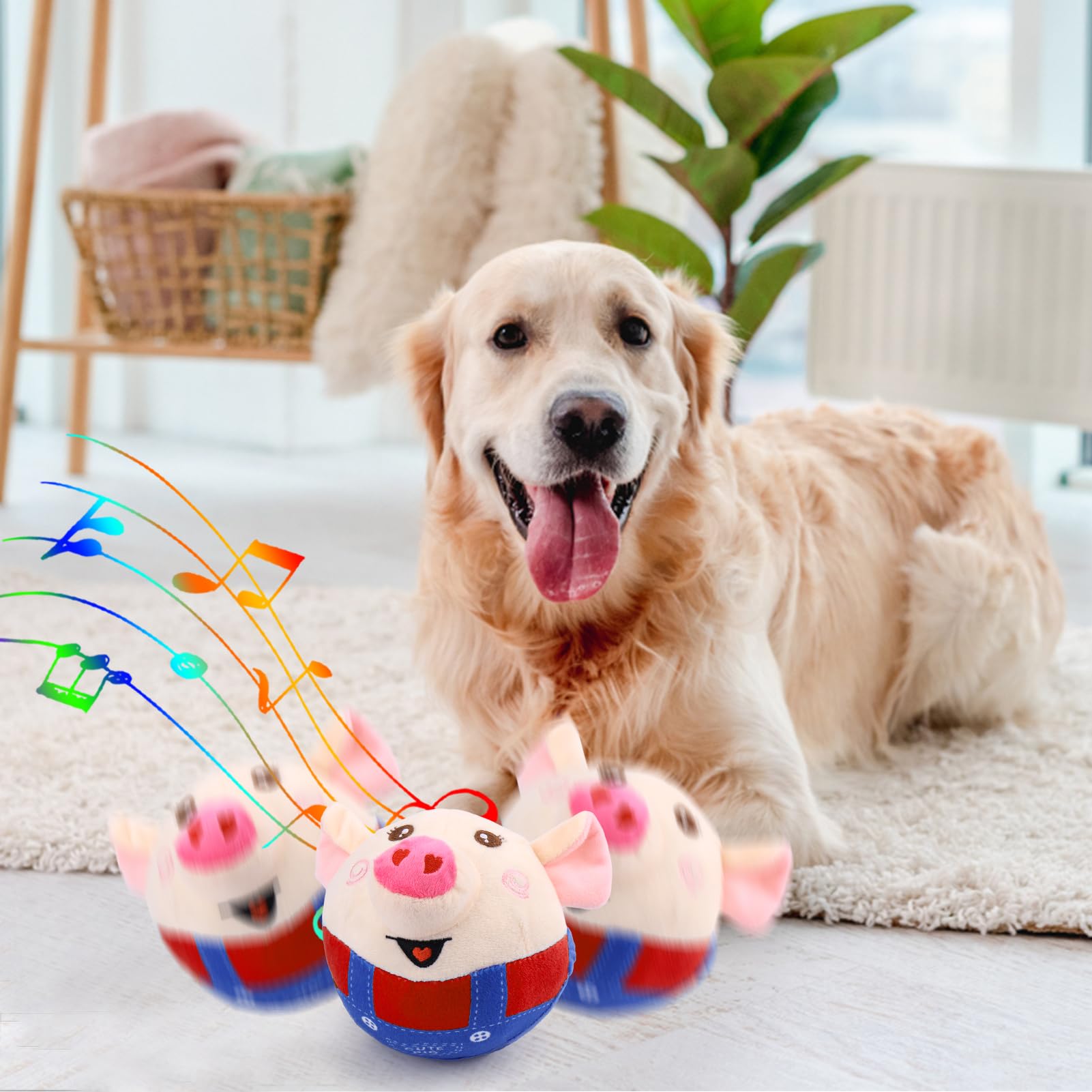 BABORUI pig toy in play action supports energy burn and focus