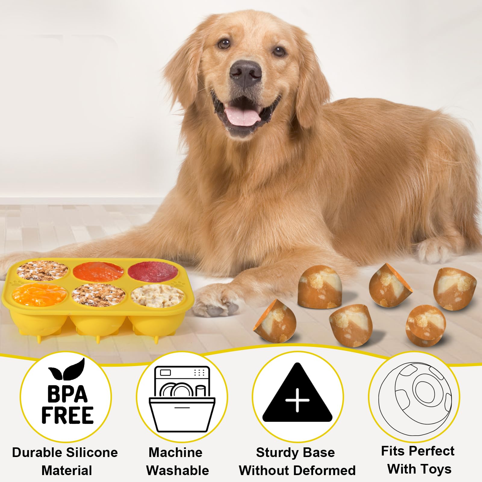BABORUI easy-pop-out design helps release frozen treats without fuss