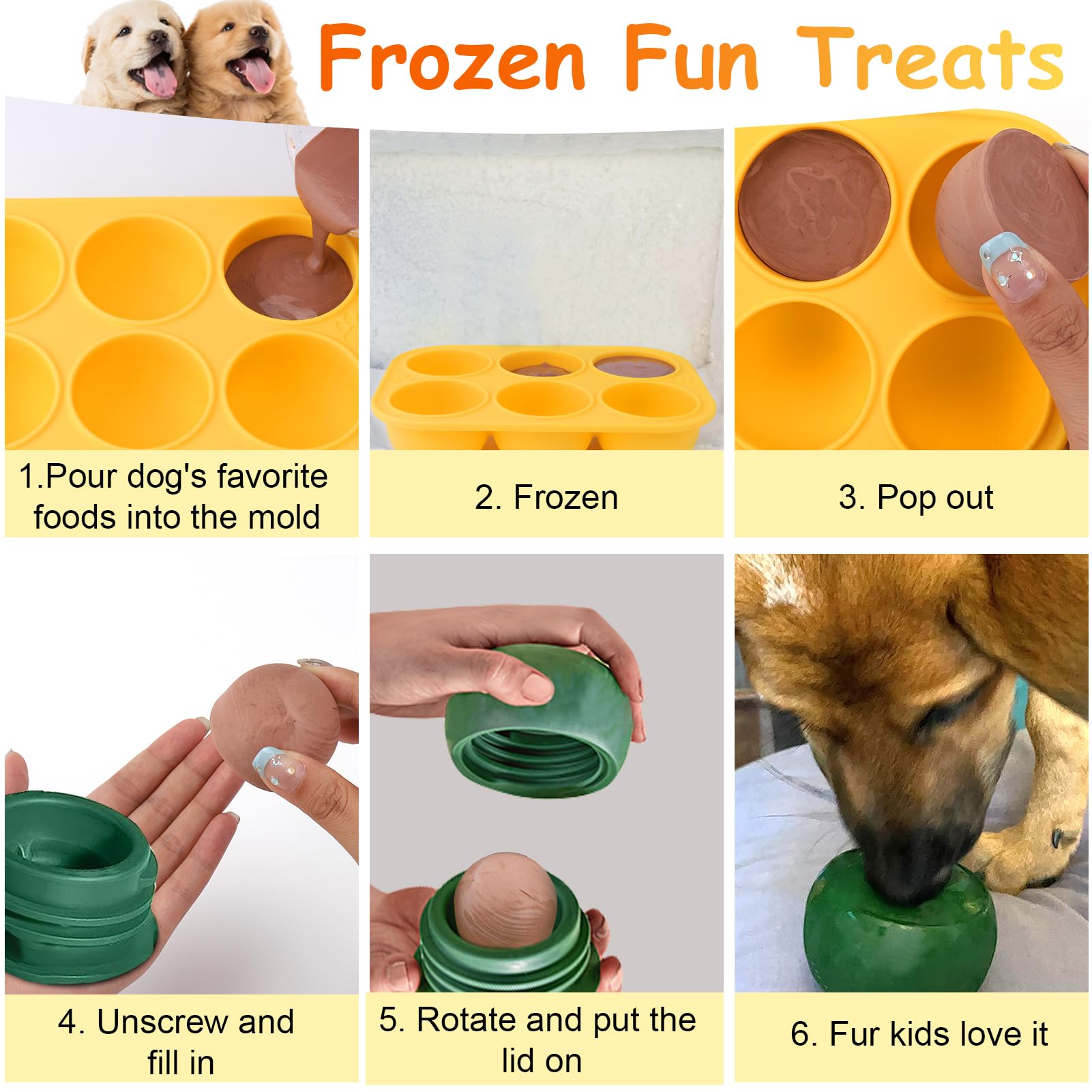 BABORUI multi-ingredient friendly mold supports peanut butter, yogurt, pumpkin—healthy DIY options.
