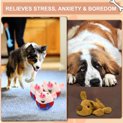 BABORUI pig interactive dog toy rechargeable battery for extended sessions