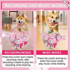 BABORUI pink bunny toy in music mode keeps dogs engaged without boredom.