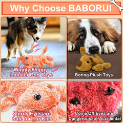 BABORUI rechargeable moving dog toy for energy burning sessions