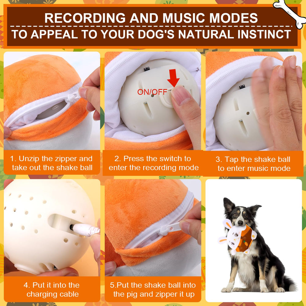 BABORUI Bunny interactive toy keeps dogs busy during playtime.